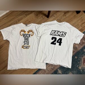 VCU Rams T-Shirt Bundle Lot of 2 | Rock the Stu | Size XL